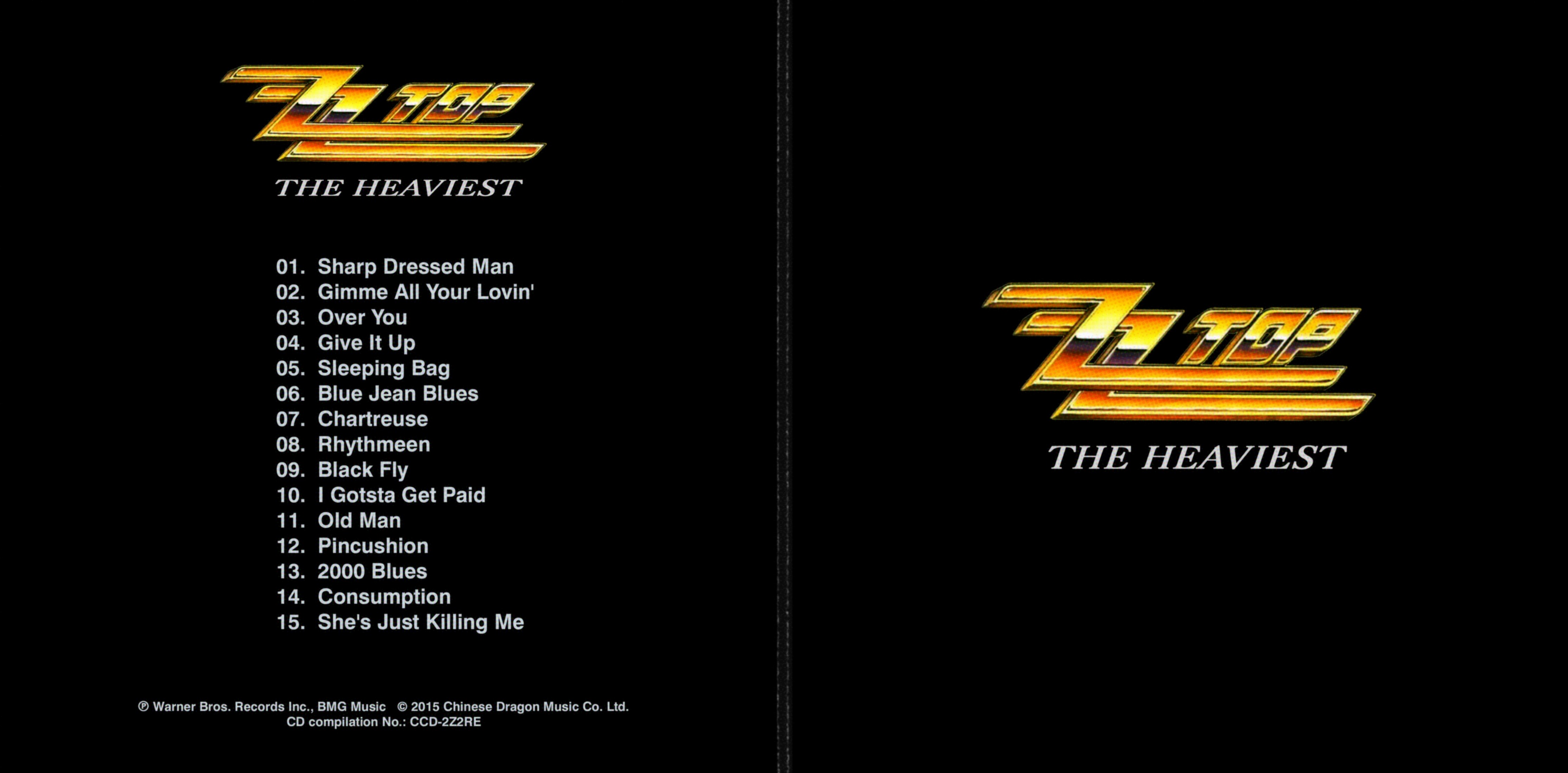 ZZ Top  The Heaviest : Front+ak  taiwan